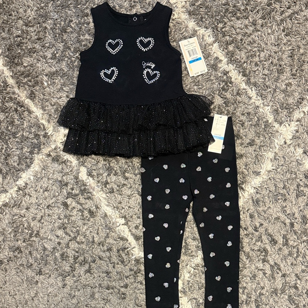 Juicy Couture Tag with Blue Accent and Peach Border